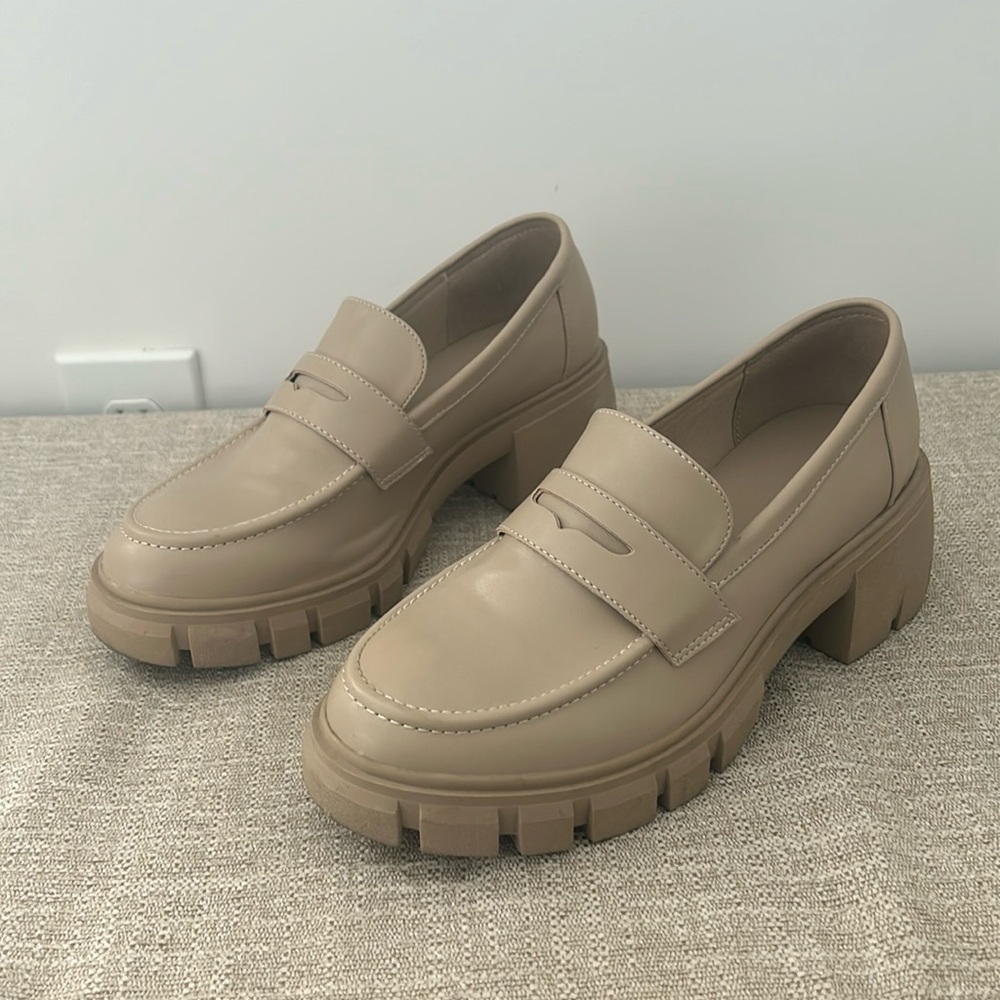 2” chunky platform penny loafers